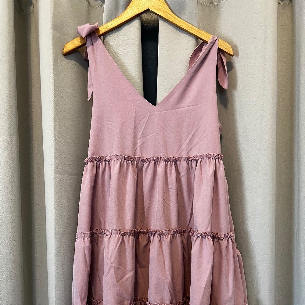 Pink Tiered Dress
